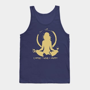 Coffee + Wine = Happy Tank Top